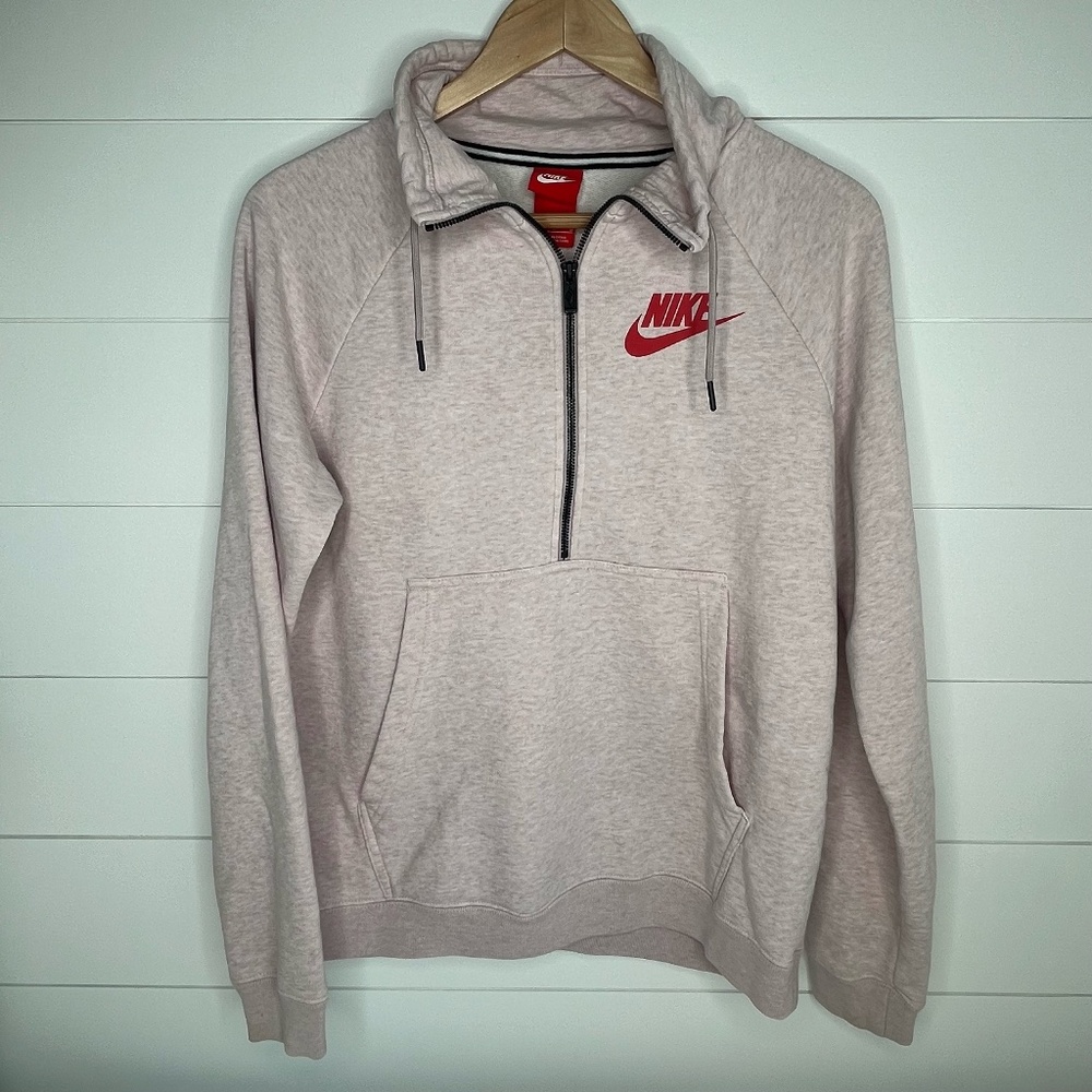 NIKE Womens Half Zip Sweatshirt Size Medium